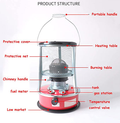 Portable Kerosene Heater | Outdoor Camping kerosene Heater and Stove | 9000 BTU