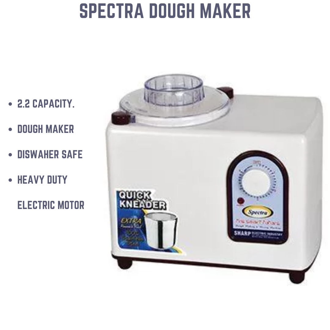 Spectra Dough Maker Quick Flour Kneading Machine 2.2 KG Capacity